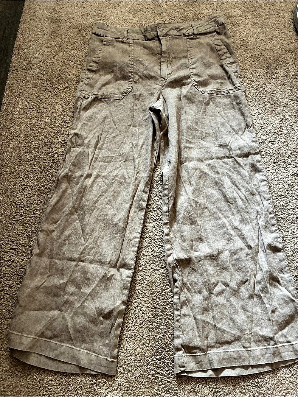 KUT from the Kloth Topaz Linen Wide Leg Pants Size 8